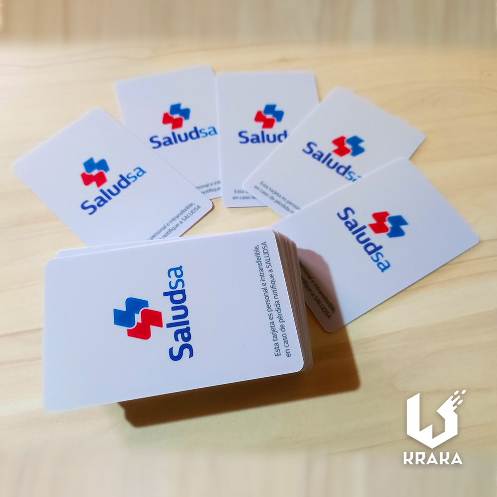 tarjetas pvc adhesivas