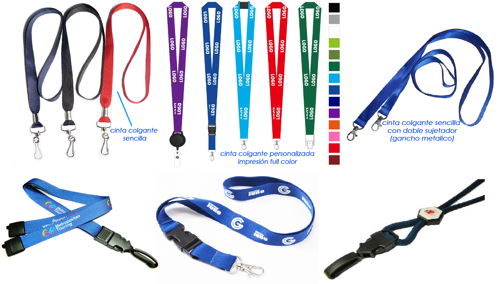 venta de lanyards y porta credenciales